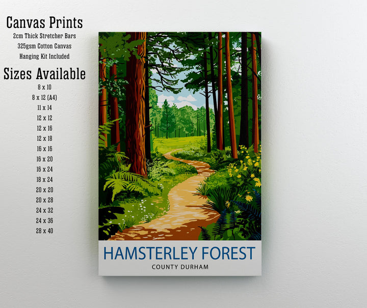 Hamsterley Forest Travel Poster