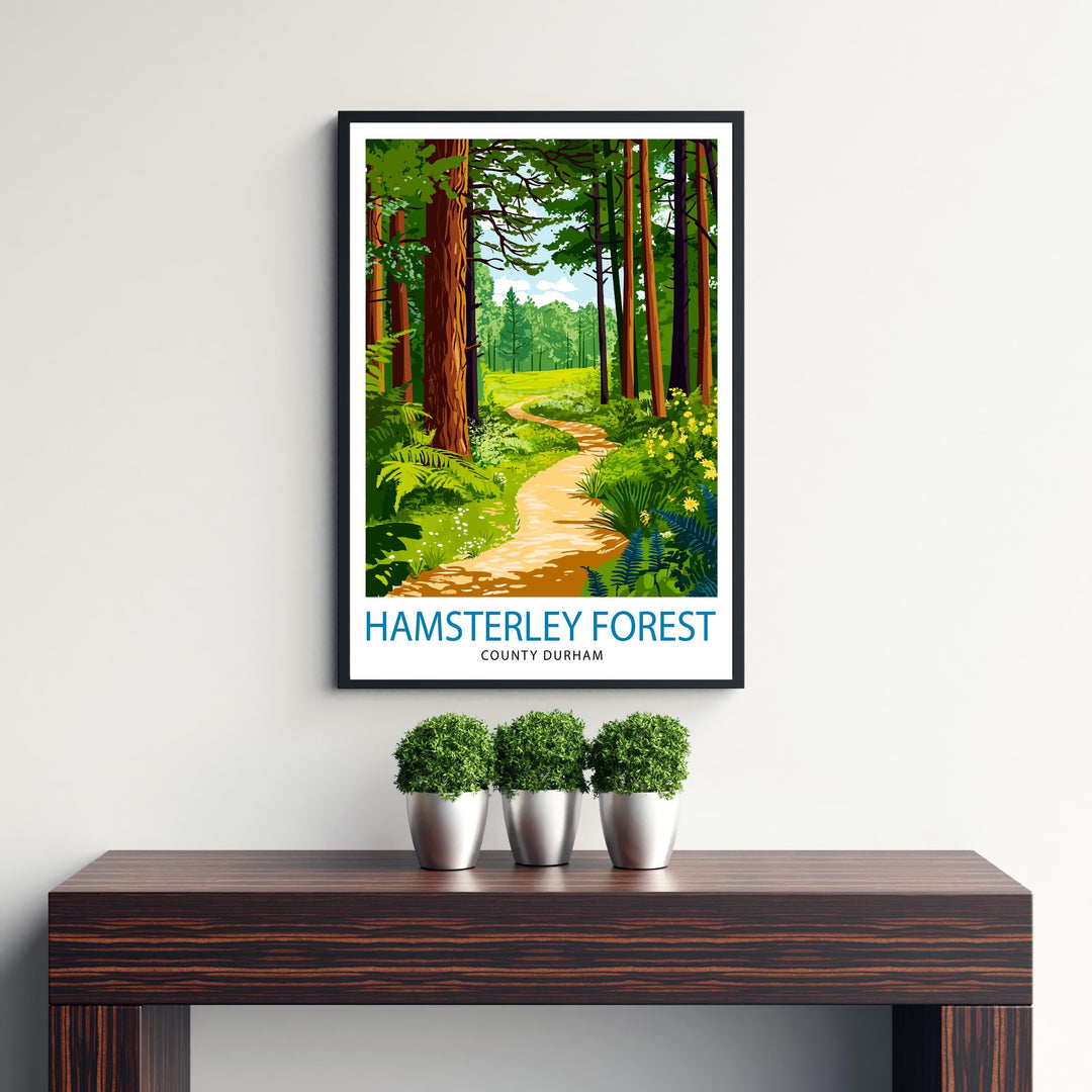 Hamsterley Forest Travel Poster