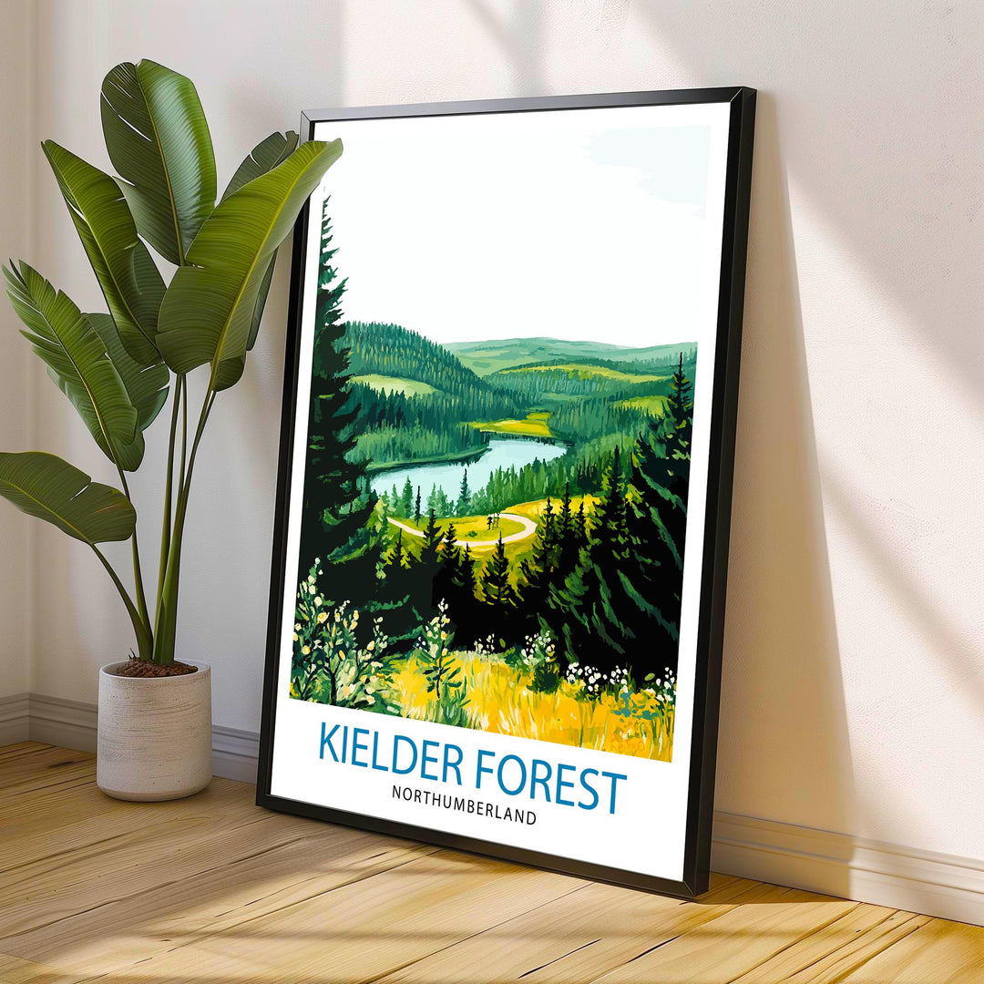 Kielder Forest Travel Poster