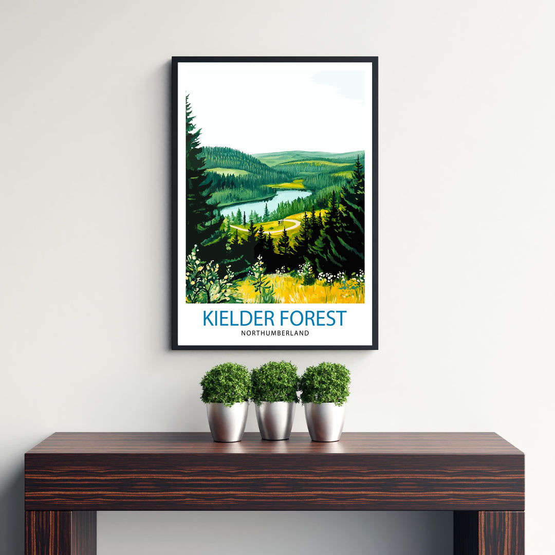 Kielder Forest Travel Poster