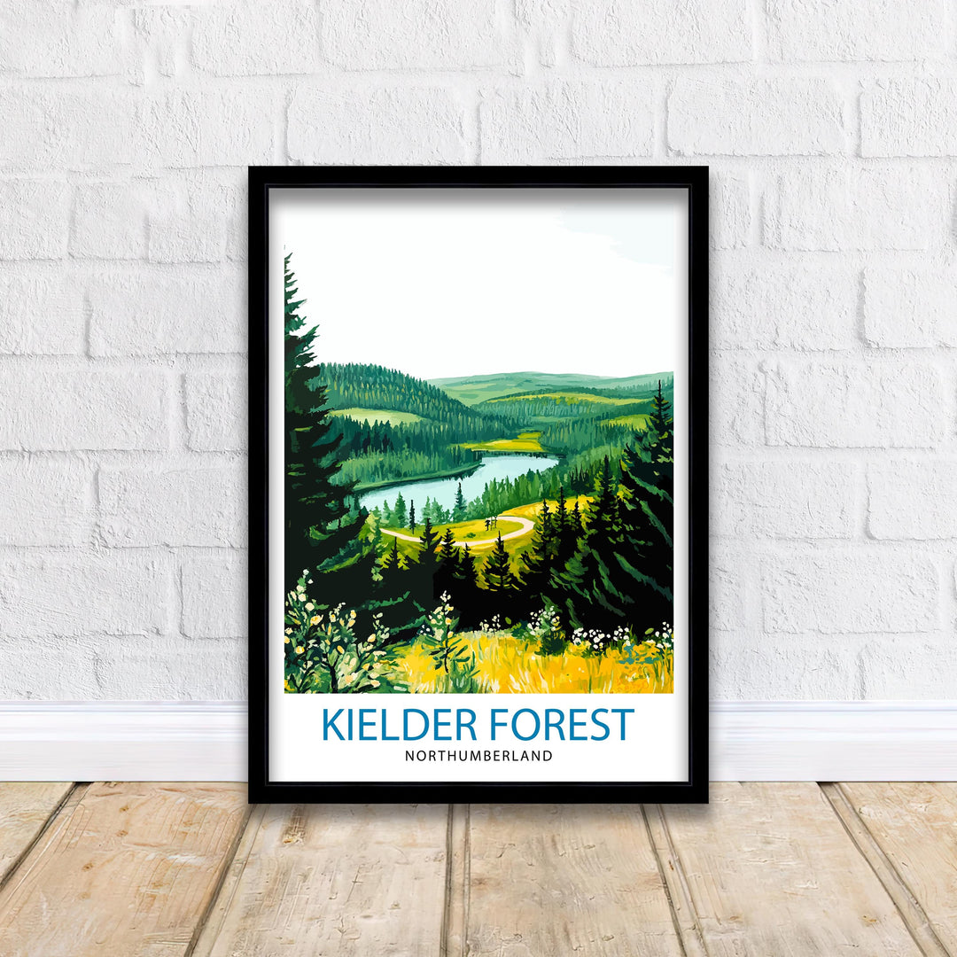 Kielder Forest Travel Poster