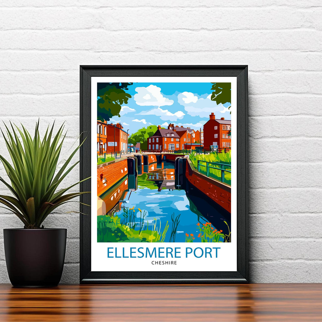 Ellesmere Port Travel Poster