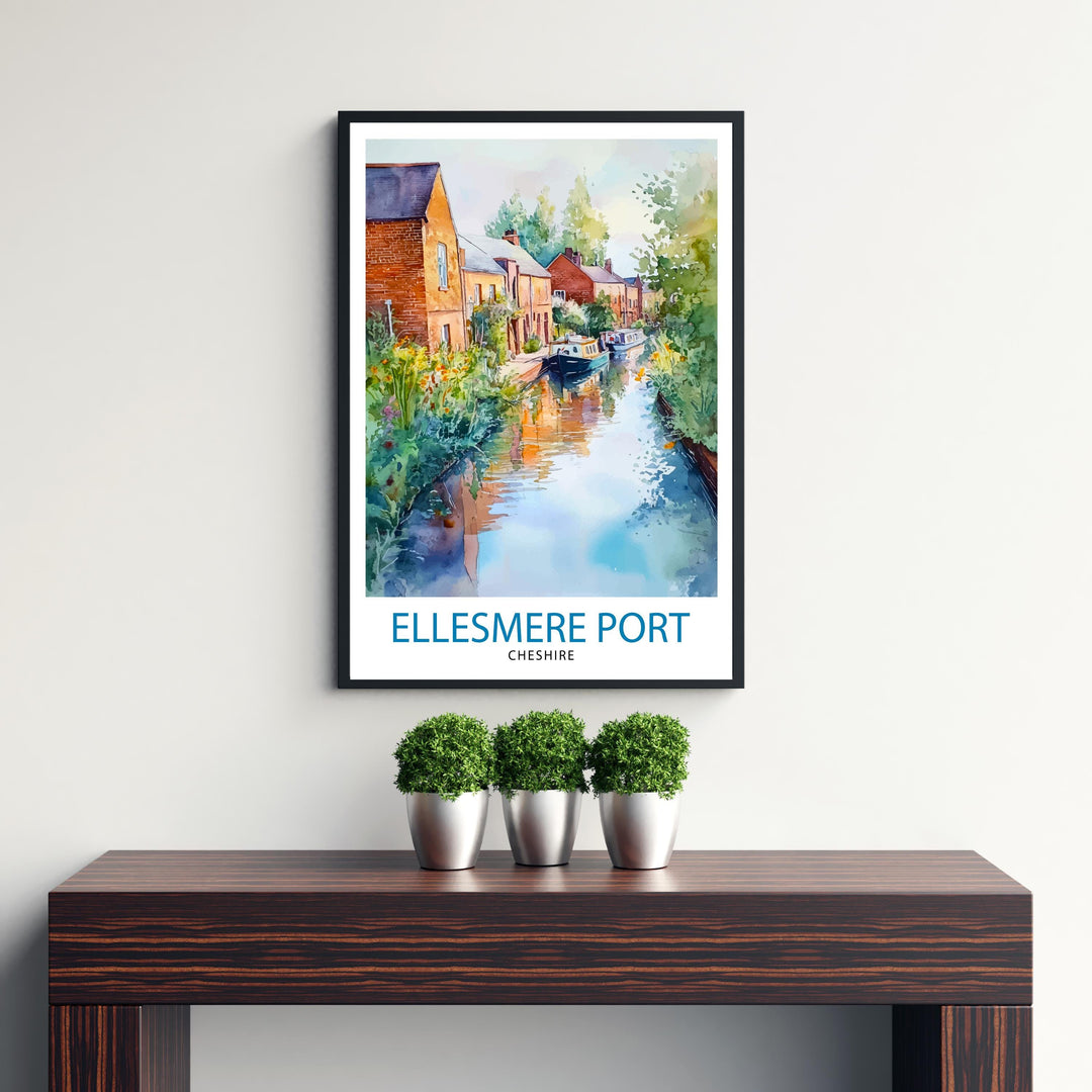 Ellesmere Port Travel Poster