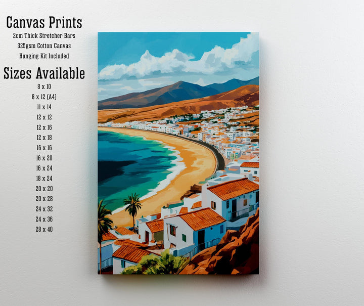 Fuerteventura Spain Watercolor Travel Poster