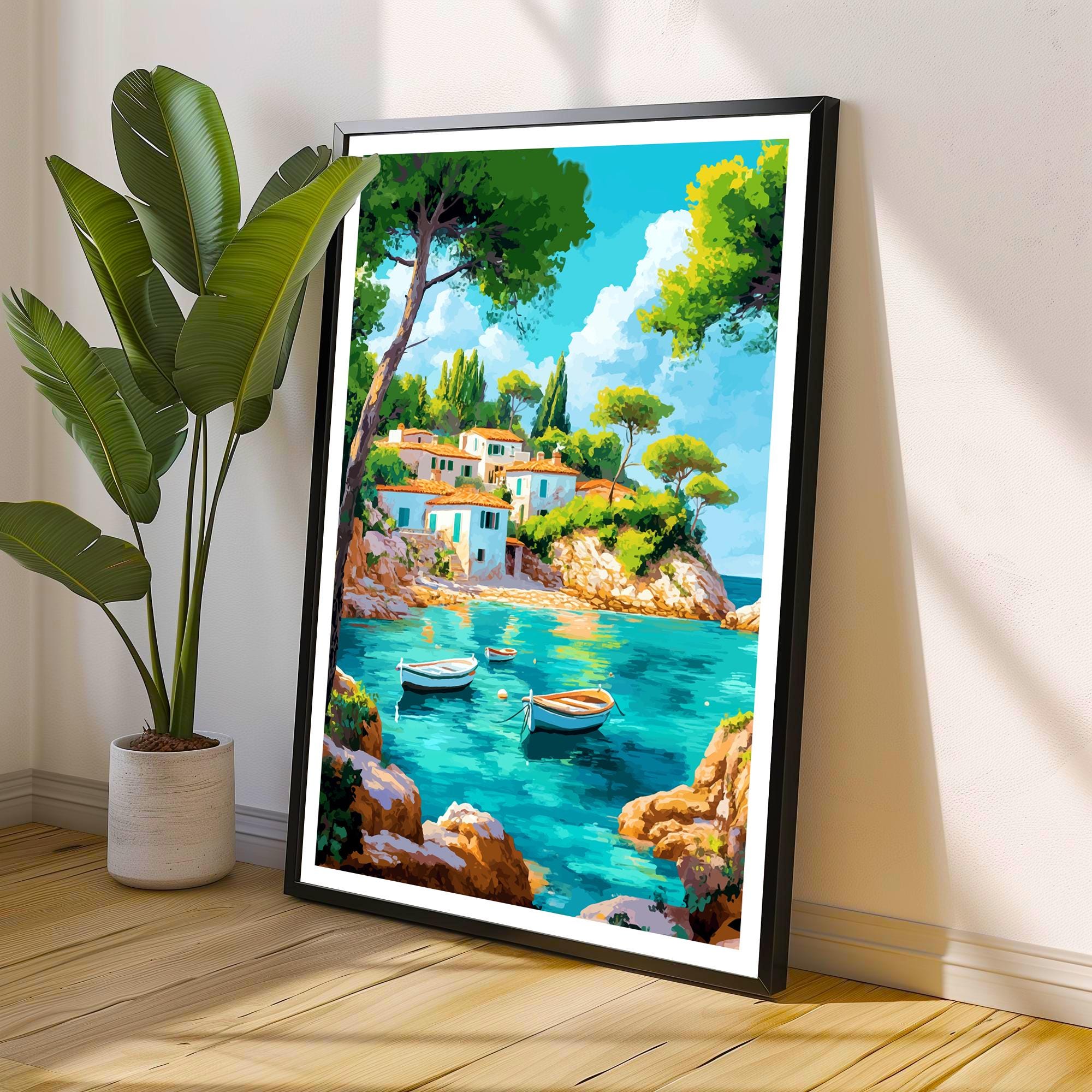 Mallorca Spain Watercolor Travel Print Wall Decor Wall Art Mallorca Landscape Wall Hanging Home Décor Balearic Islands Gift Art Lovers