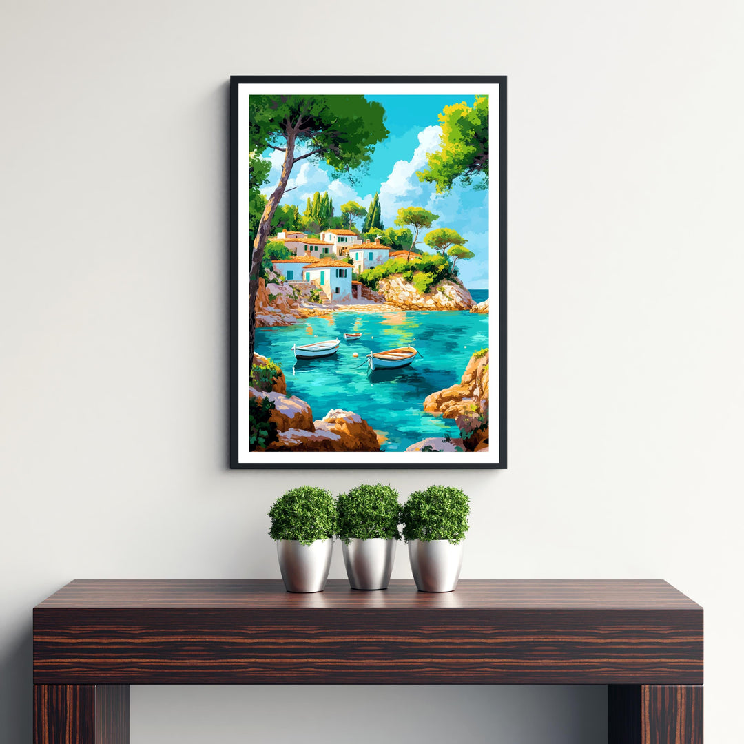 Mallorca Spain Watercolor Travel Poster