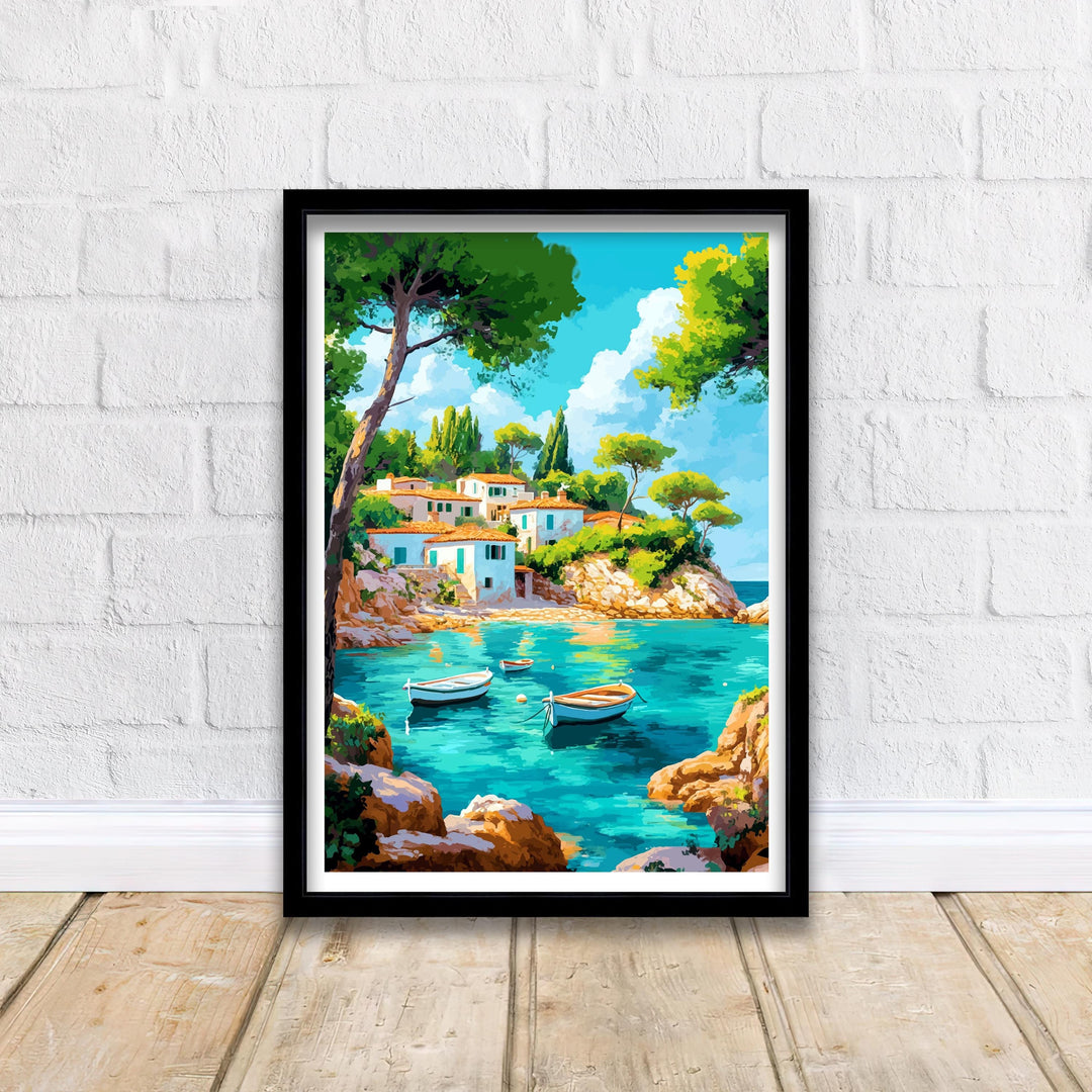 Mallorca Spain Watercolor Travel Poster