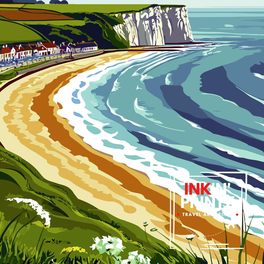 Isle of Wight England Travel Poster