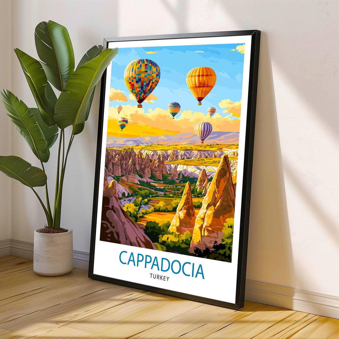 Cappadocia Turkey Travel Print Wall Decor Wall Art Cappadocia Wall Hanging Home Décor Cappadocia Gift Art Lovers Turkey Art Lover Gift