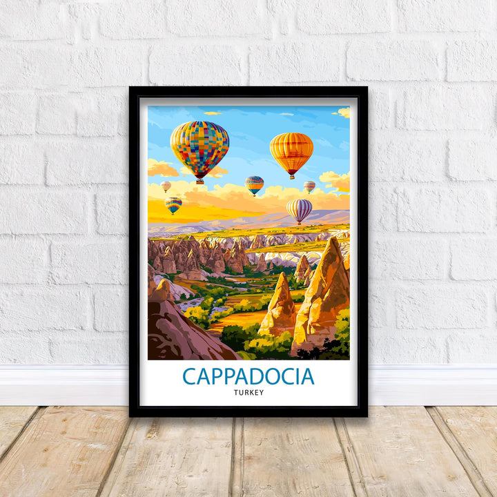 Cappadocia Turkey Travel Poster