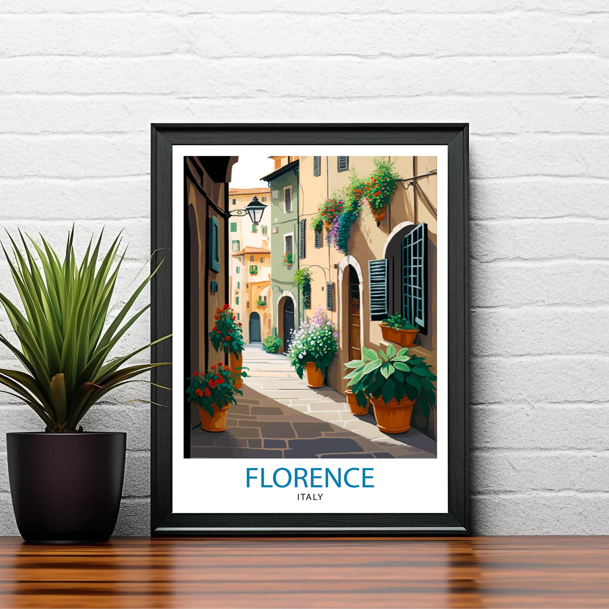 Florence Italy Travel Print | Vintage Italian Wall Art