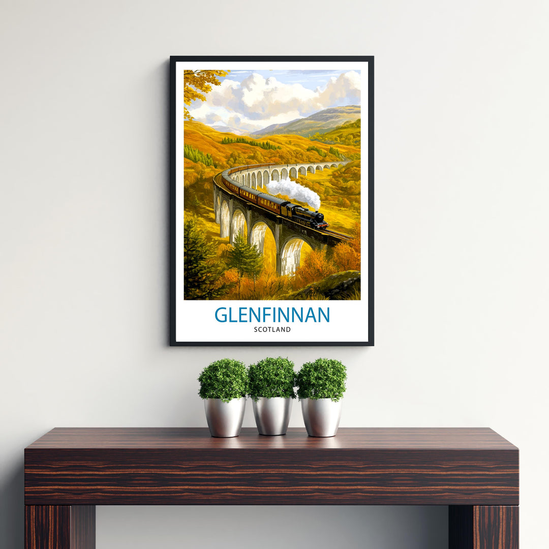 Glenfinnan Scotland Travel Poster