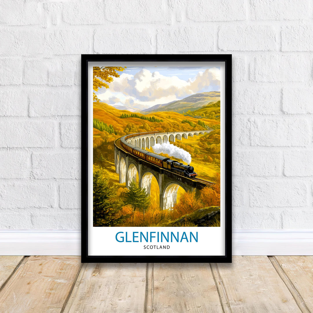 Glenfinnan Scotland Travel Poster