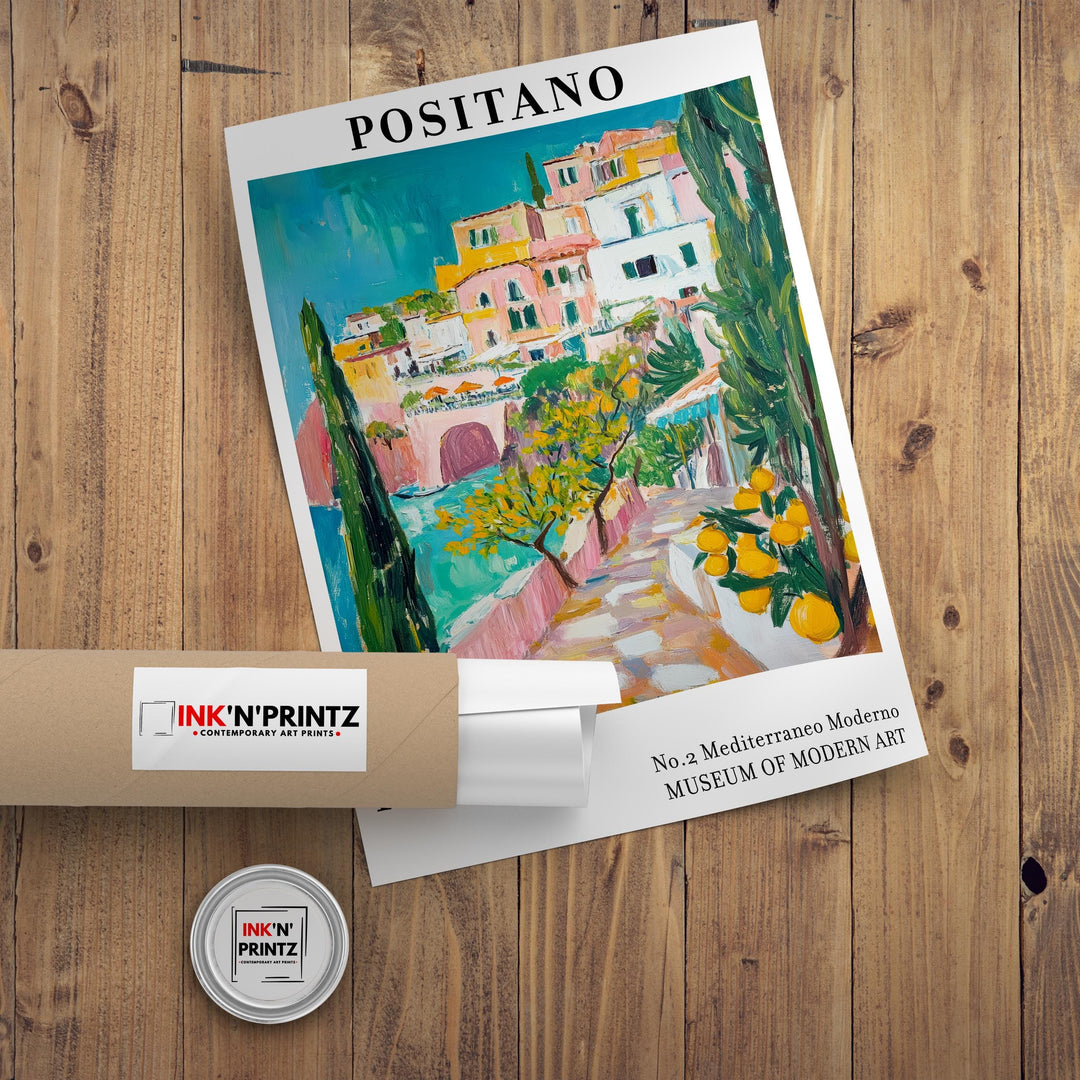 Positano Italy Travel Poster