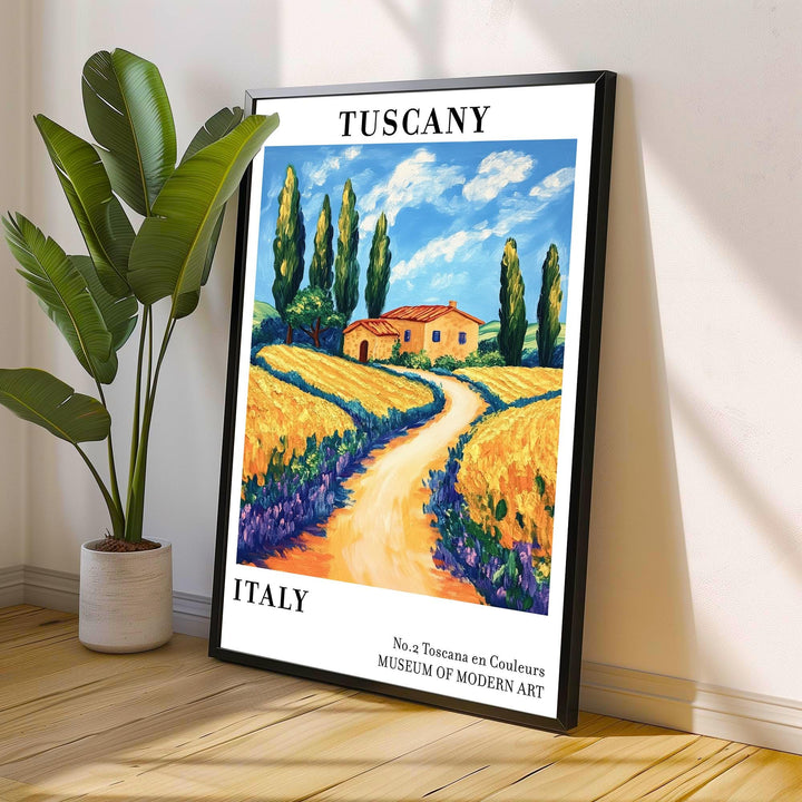 Tuscany Italy Travel Poster Wall Decor Wall Art Tuscany Landscape Wall Hanging Home Décor Italian Countryside Gift Art Lovers Scenic Print