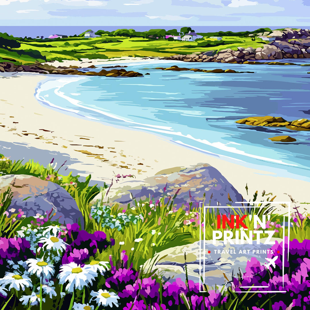 Tresco Island Isles of Scilly Travel Poster Wall Decor Wall Art Tresco Island Landscape Wall Hanging Home Décor Isles of Scilly Gift Art