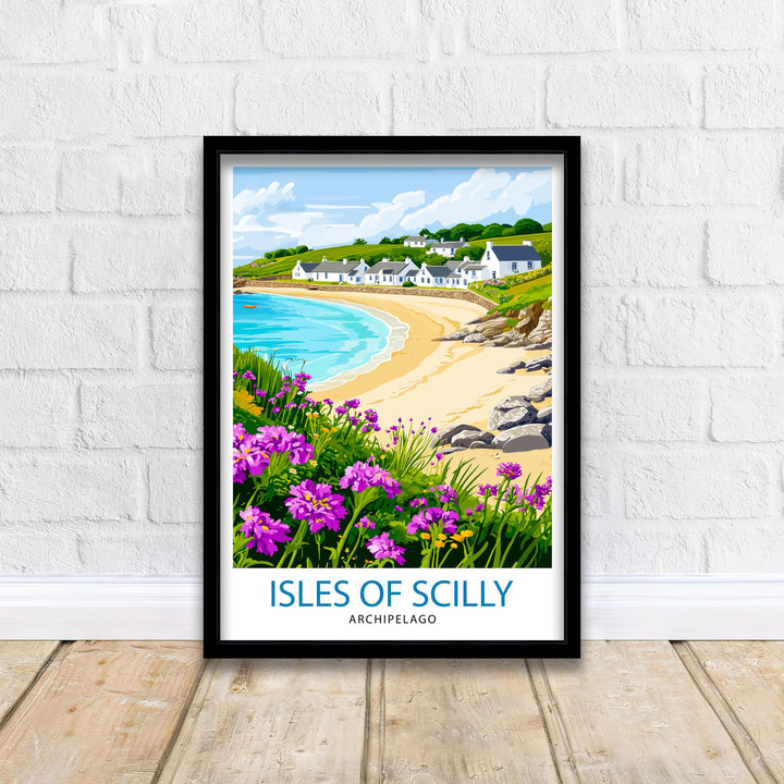 Isles of Scilly Travel Poster Wall Decor Wall Art Isles of Scilly Landscape Wall Hanging Home Décor Isles of Scilly Gift Art Lovers Scenic