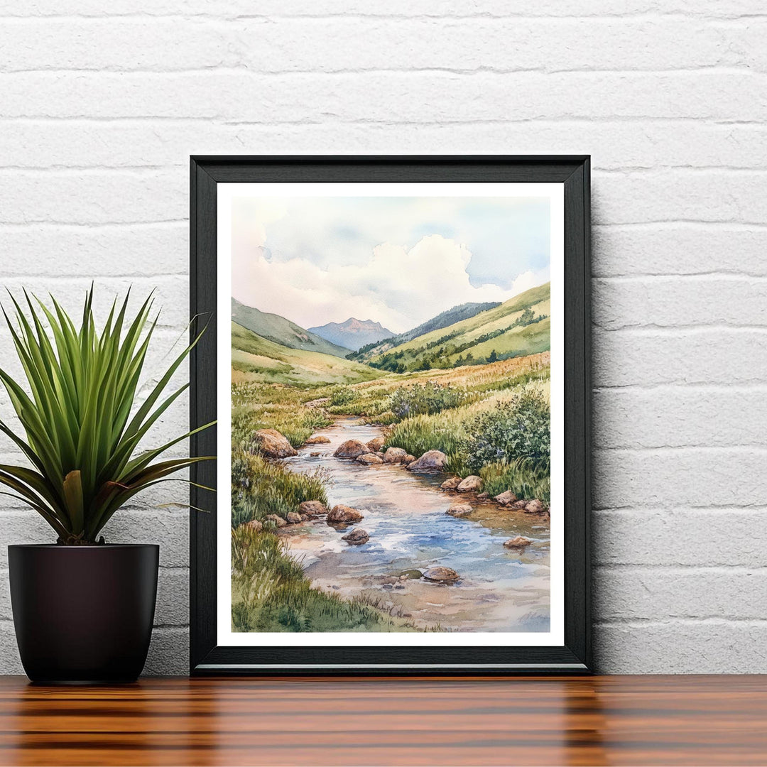 Isle of Arran Watercolor Travel Print Wall Decor Wall Art Isle of Arran Landscape Wall Hanging Home Décor Scottish Island Gift Art Lovers