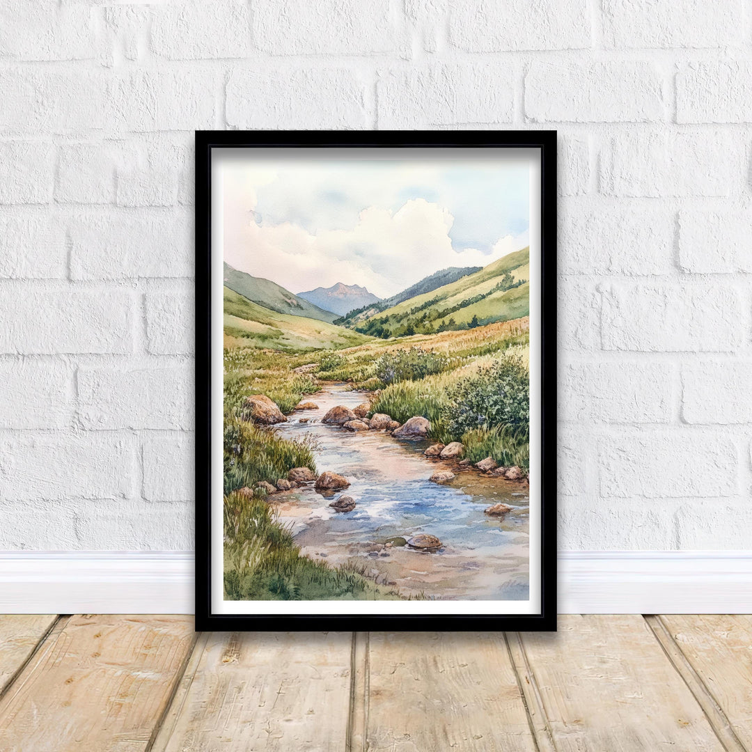 Isle of Arran Watercolor Travel Poster