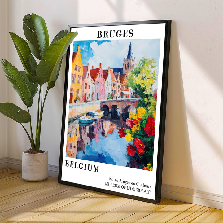 Bruges Belgium Travel Poster