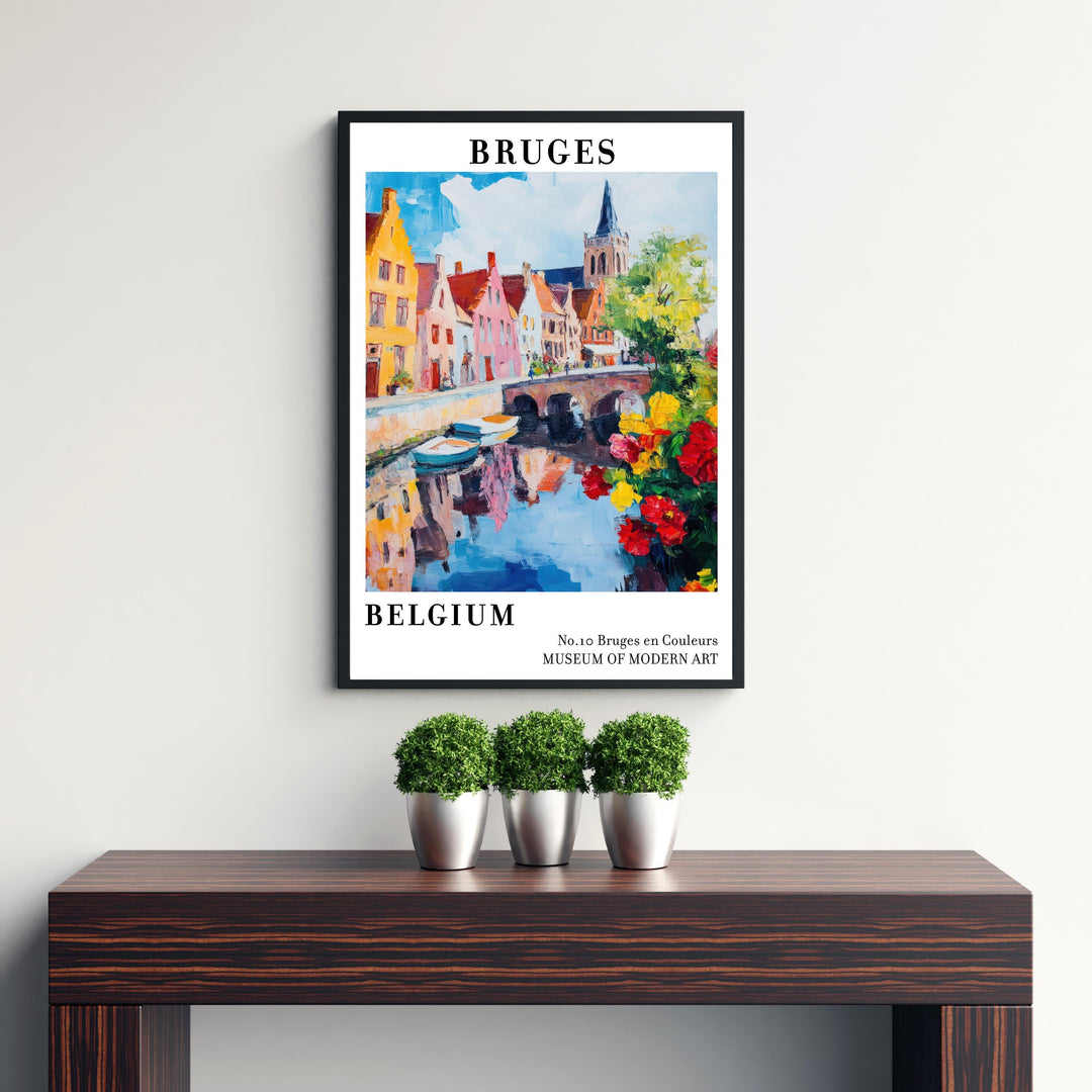 Bruges Belgium Travel Poster