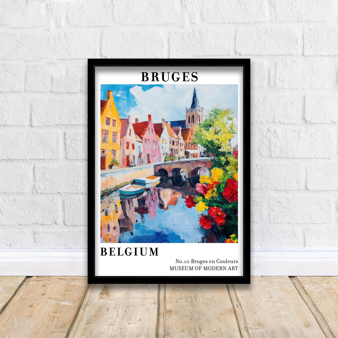 Bruges Belgium Travel Poster