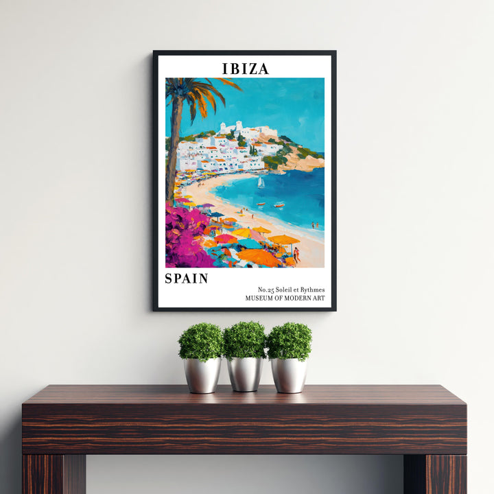 Ibiza Spain Travel Poster Wall Decor Wall Art Ibiza Landscape Wall Hanging Home Décor Balearic Islands Gift Art Lovers Scenic Print