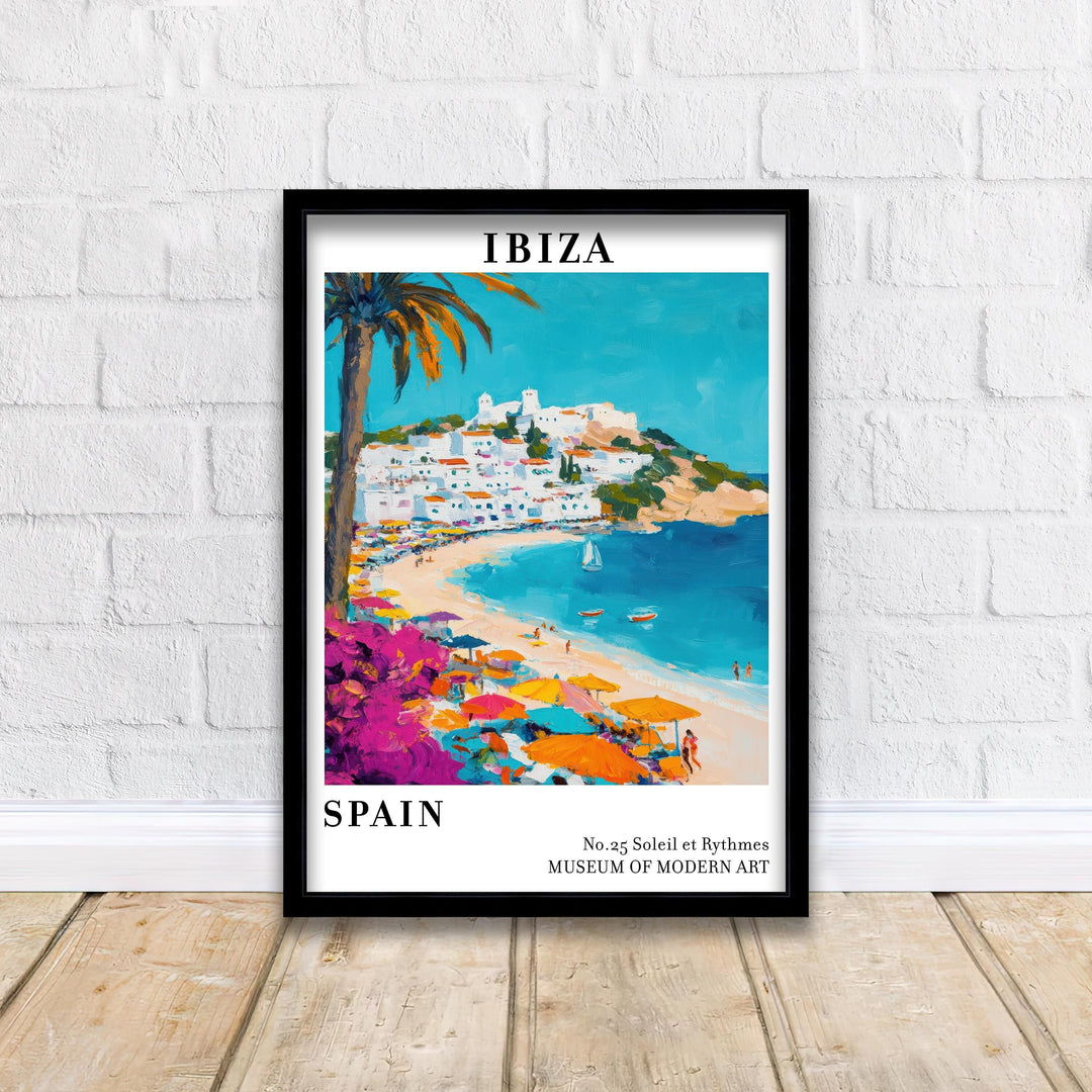 Ibiza Spain Travel Poster Wall Decor Wall Art Ibiza Landscape Wall Hanging Home Décor Balearic Islands Gift Art Lovers Scenic Print