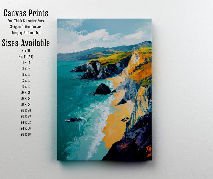 Pembrokeshire Wales Abstract Art Poster