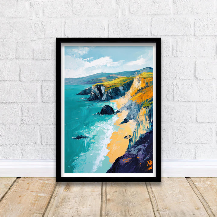 Pembrokeshire Wales Abstract Art Poster