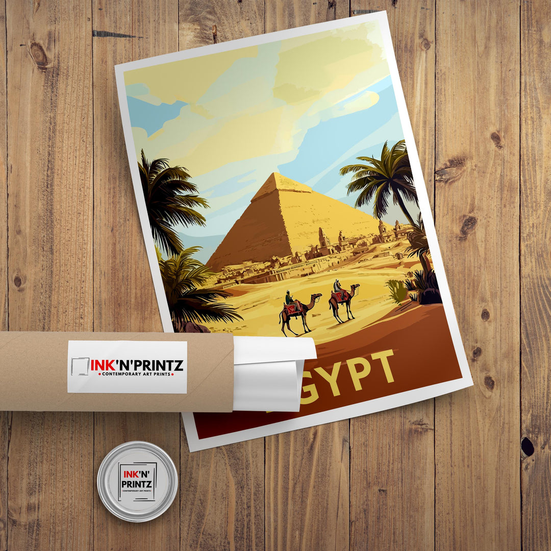 Vintage Egypt Travel Poster