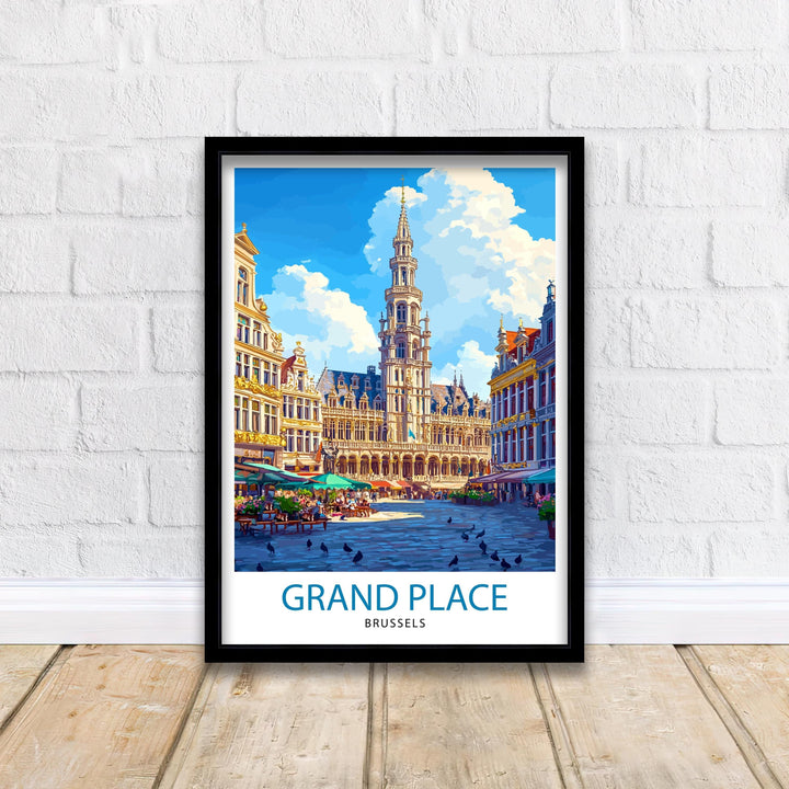 Ghent Belgium Travel Poster