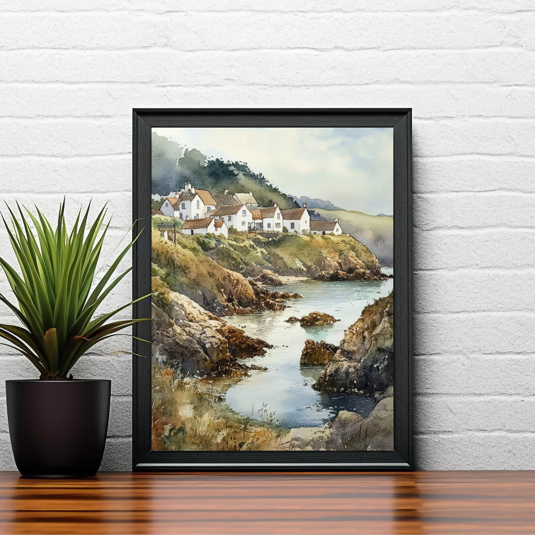 Isle of Barra Watercolor Travel Print Wall Decor Wall Art Barra Landscape Wall Hanging Home Décor Scottish Island Gift Art Lovers Scenic