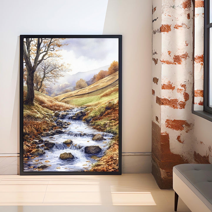 Lake District Watercolor Travel Print Wall Decor Wall Art Lake District Landscape Wall Hanging Home Décor British Countryside Gift Art