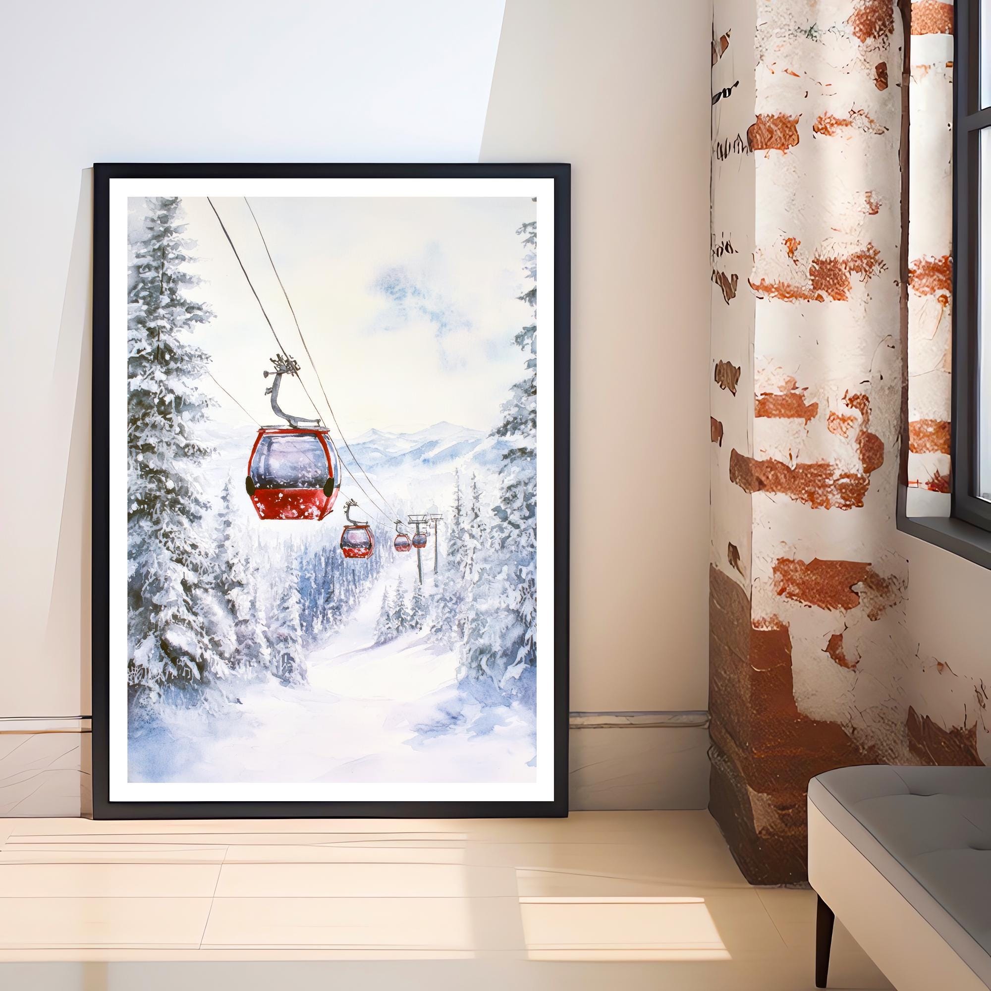 Aspen Colorado Watercolor Travel Print Wall Decor Wall Art Aspen Landscape Wall Hanging Home Décor Rocky Mountains Gift Art Lovers Scenic