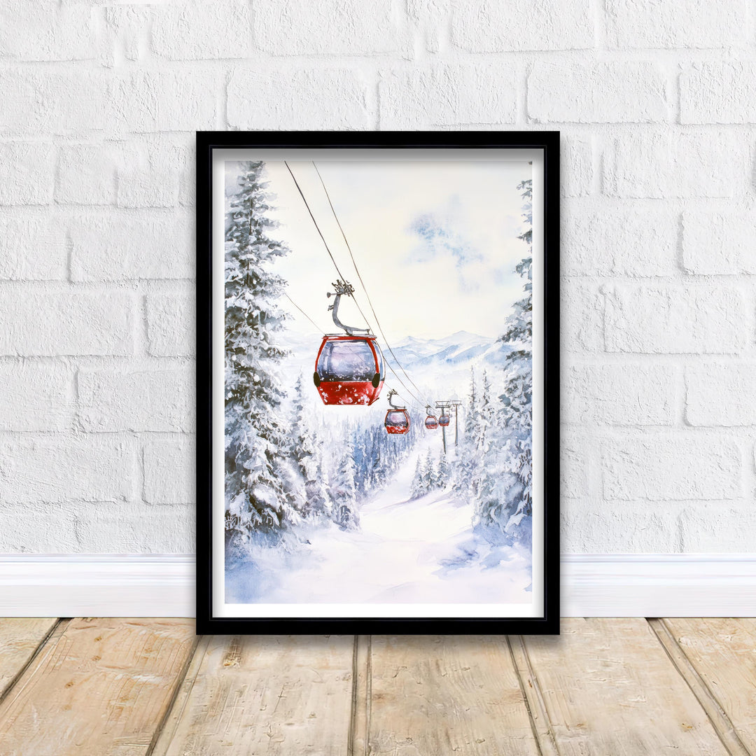 Aspen Colorado Watercolor Travel Print Wall Decor Wall Art Aspen Landscape Wall Hanging Home Décor Rocky Mountains Gift Art Lovers Scenic