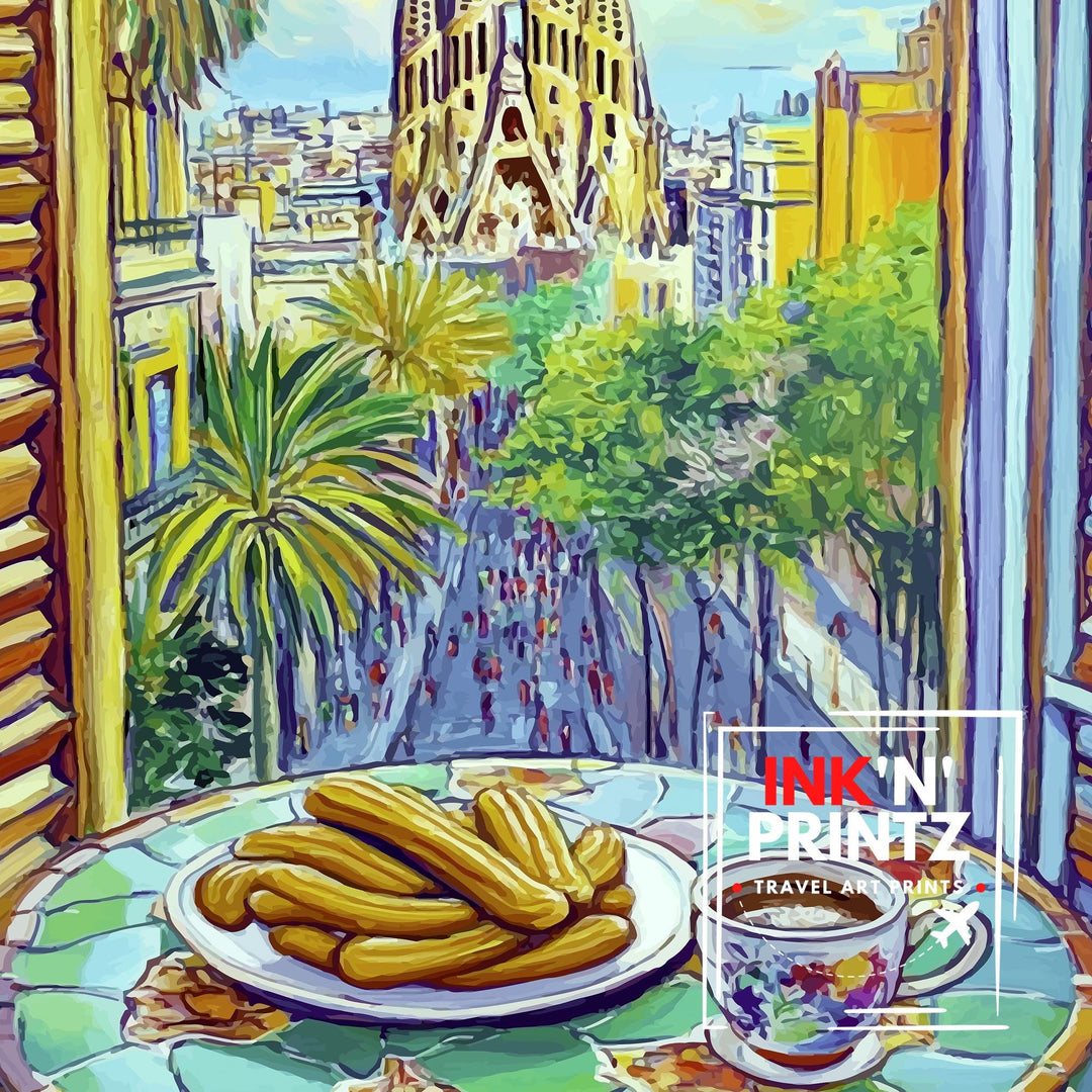 Barcelona Travel Poster