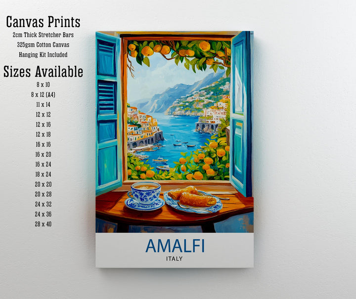 Amalfi Italy Travel Poster