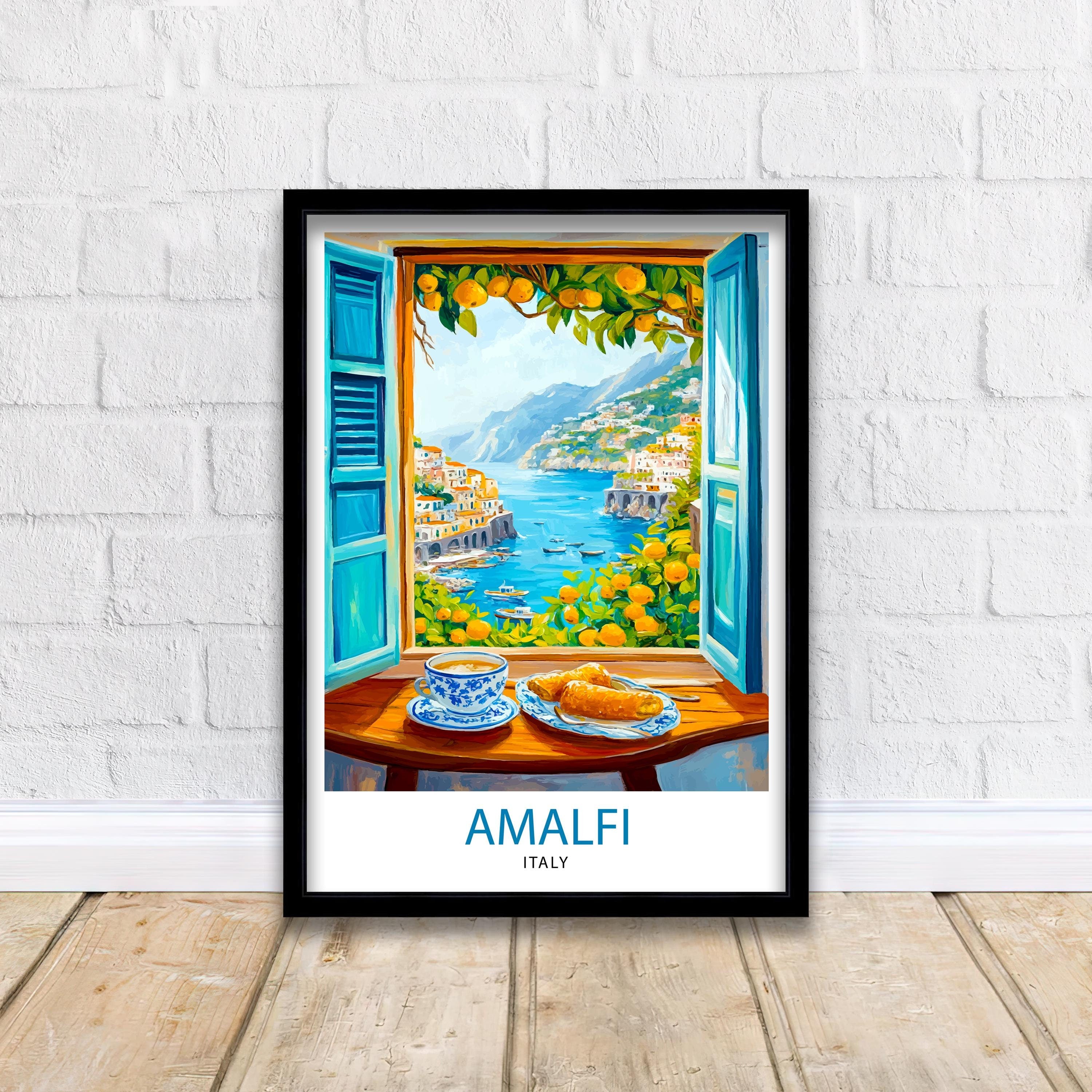 Amalfi Italy Travel Poster