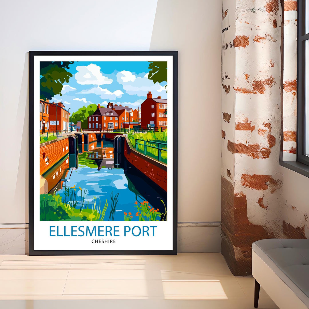 Ellesmere Port Travel Poster