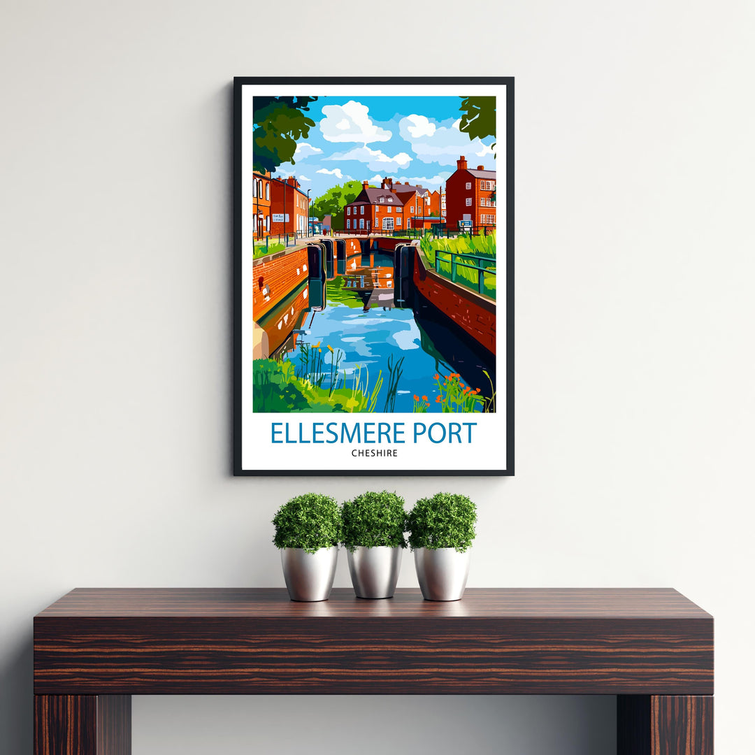 Ellesmere Port Travel Poster