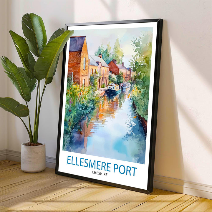 Ellesmere Port Travel Poster