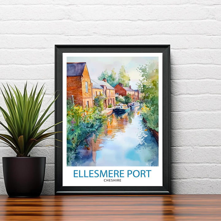 Ellesmere Port Travel Poster