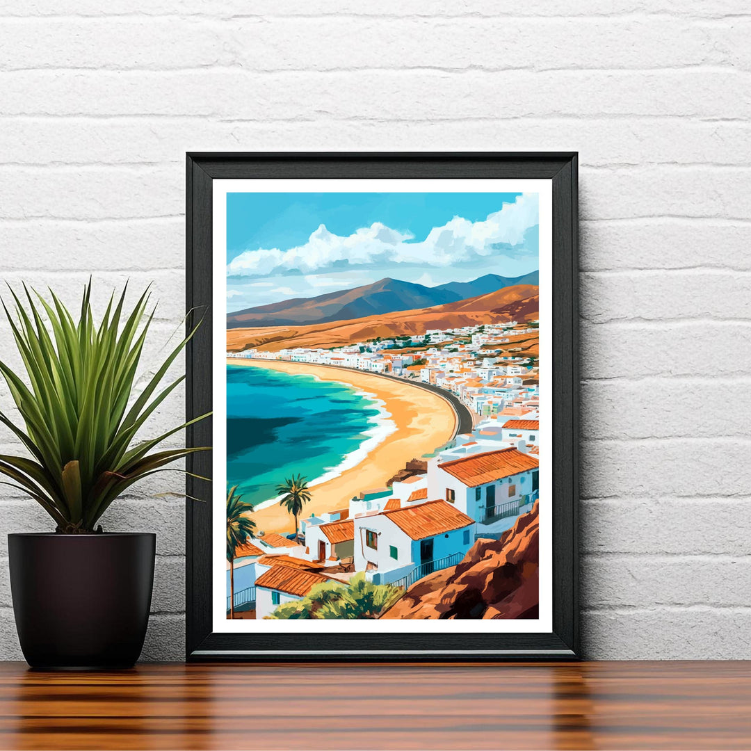 Fuerteventura Spain Watercolor Travel Poster