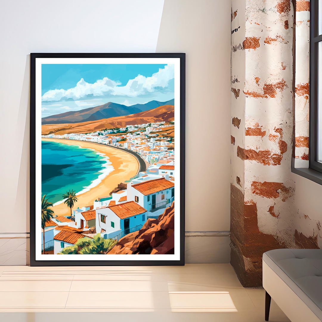 Fuerteventura Spain Watercolor Travel Poster