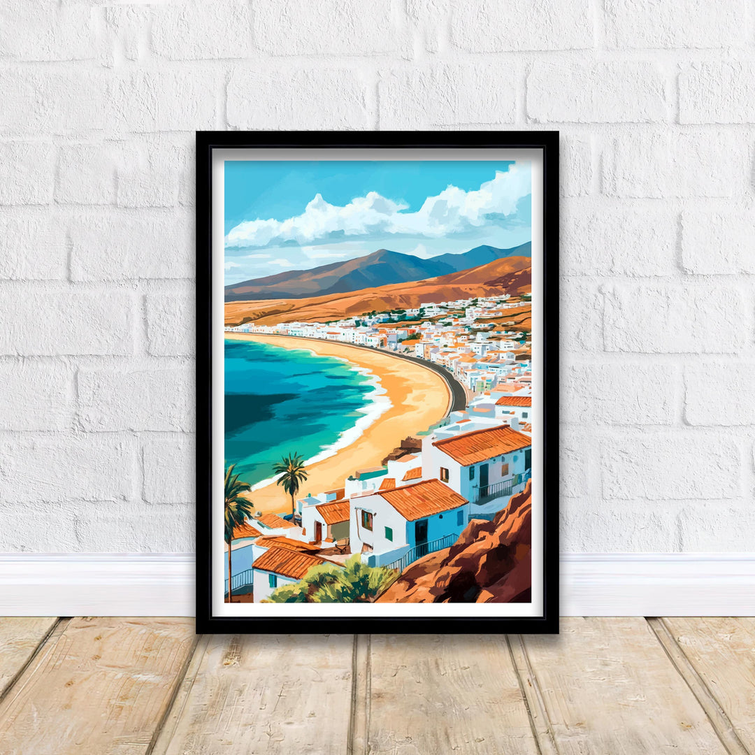 Fuerteventura Spain Watercolor Travel Print Wall Decor Wall Art Fuerteventura Landscape Wall Hanging Home Décor Canary Islands Gift Art