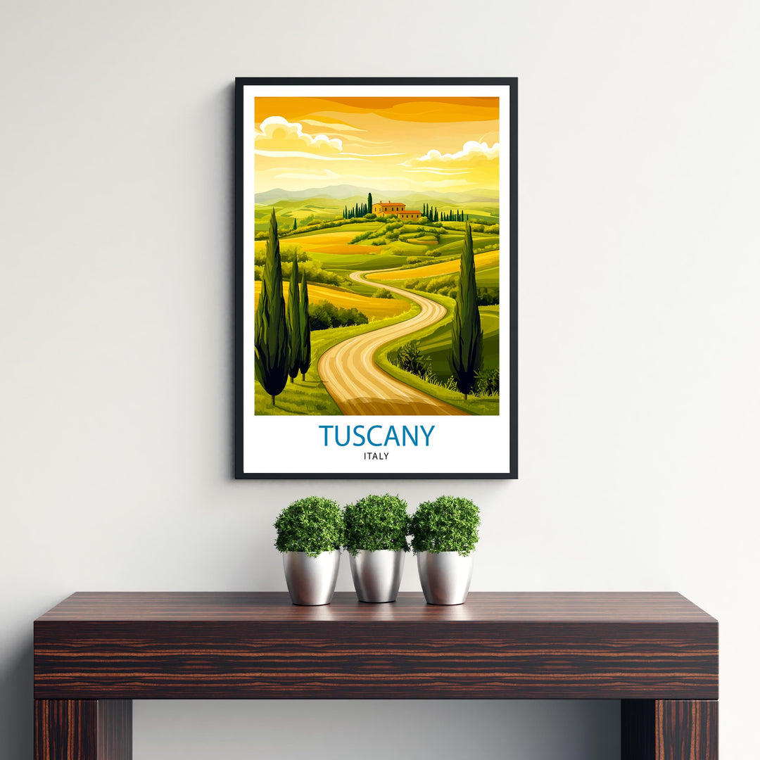 Tuscany Italy Travel Poster