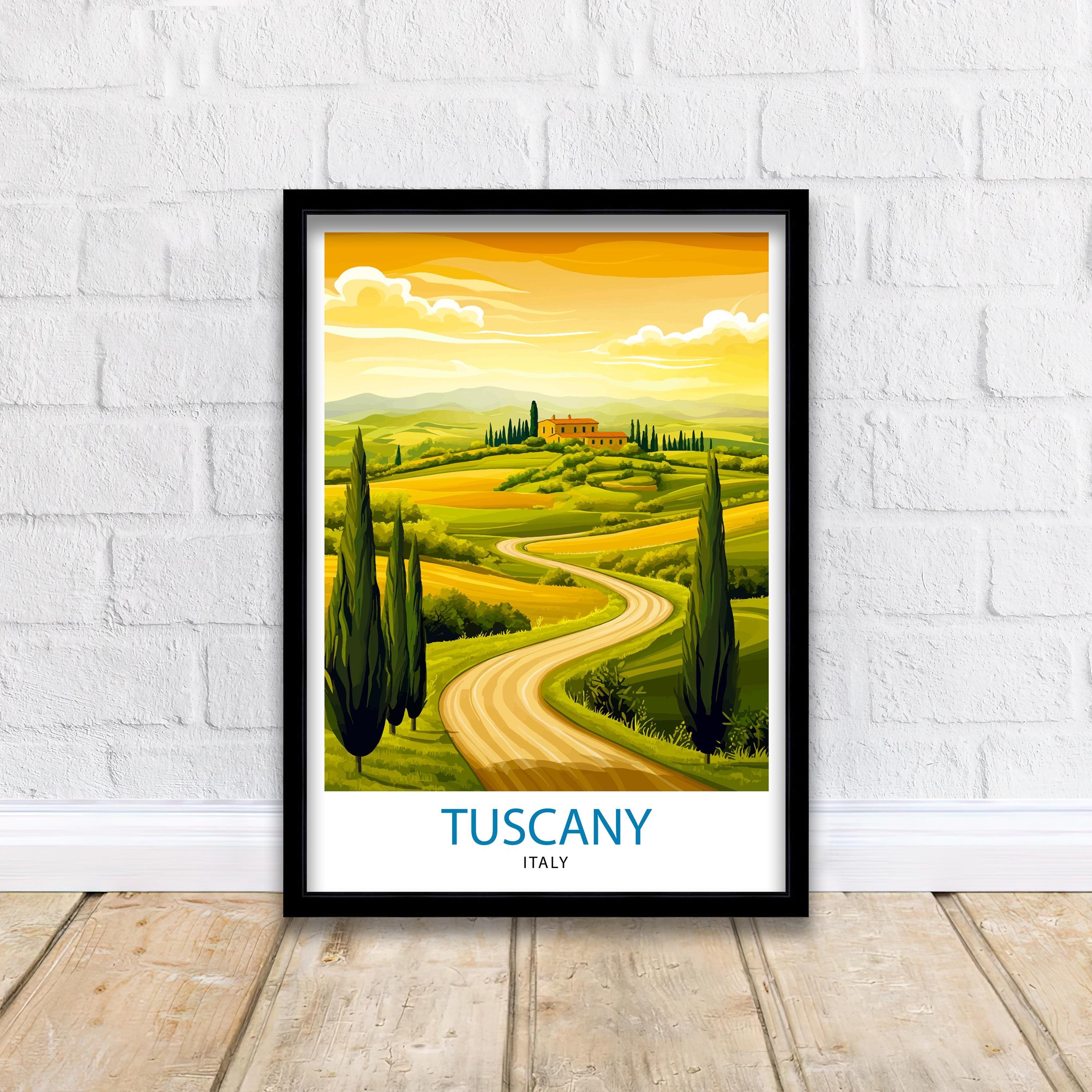 Tuscany Italy Travel Print Wall Decor Wall Art Tuscany Wall Hanging Home Décor Tuscany Gift Art Lovers Italy Art Lover Gift Print Art