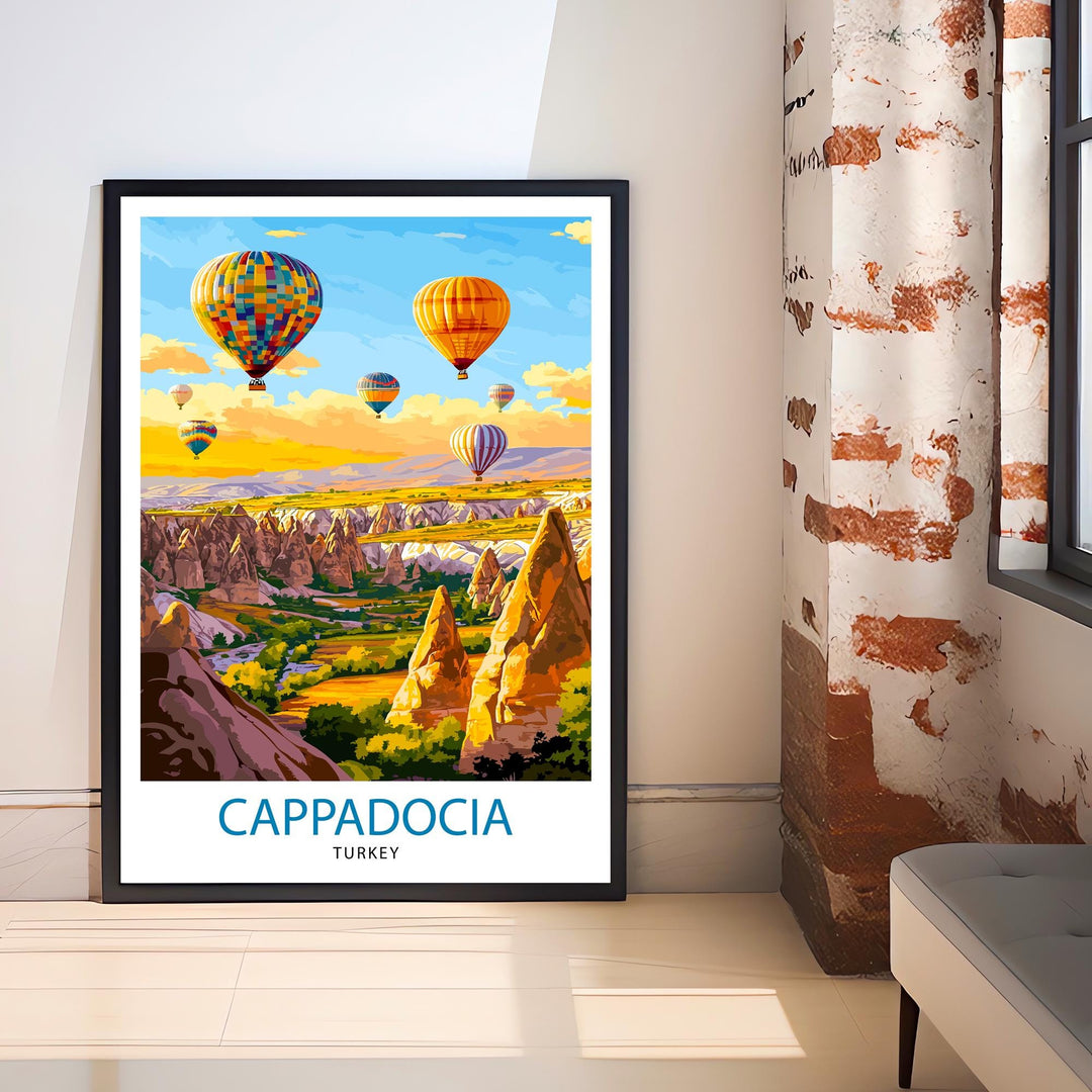 Cappadocia Turkey Travel Print Wall Decor Wall Art Cappadocia Wall Hanging Home Décor Cappadocia Gift Art Lovers Turkey Art Lover Gift