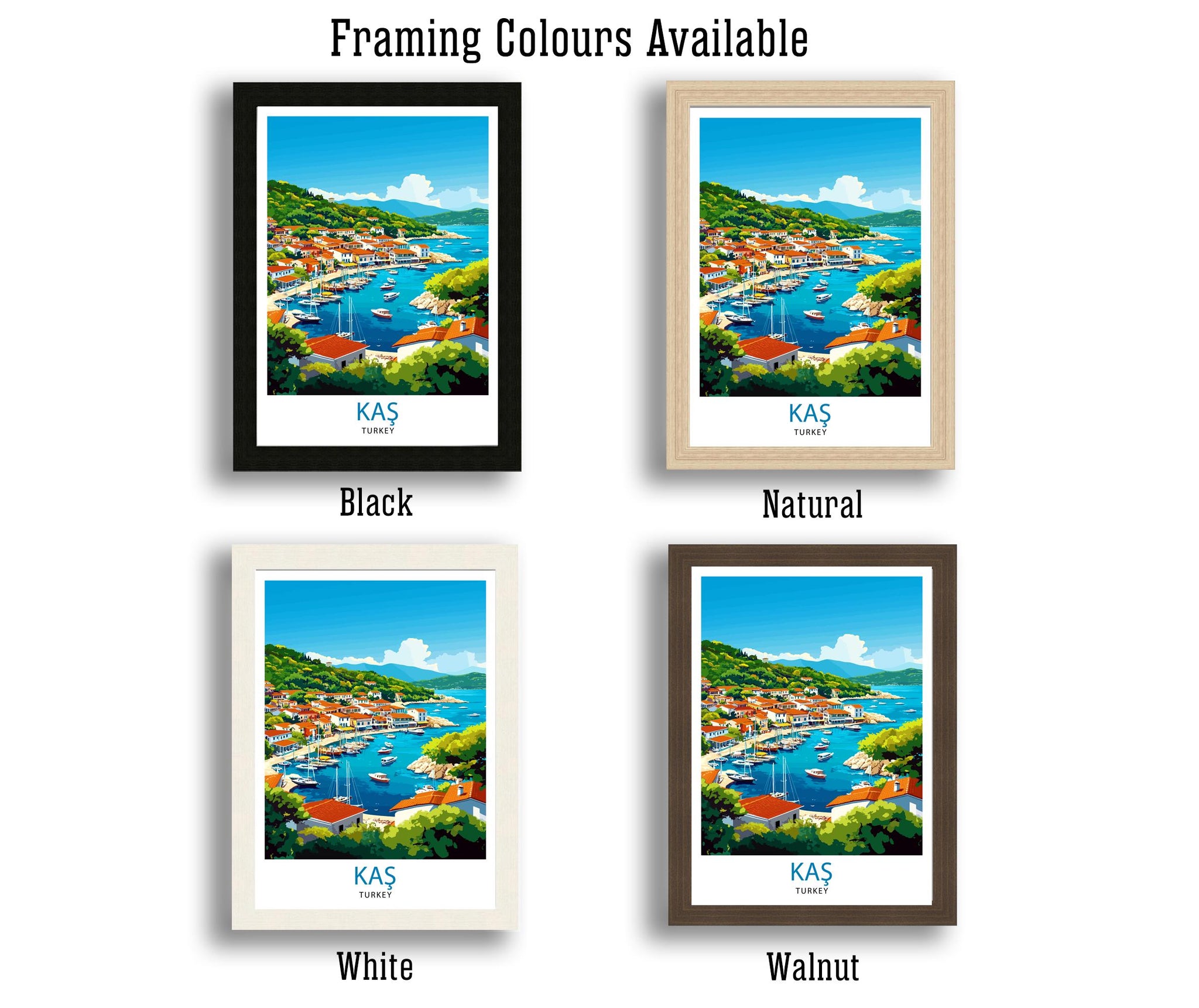 Kas Turkey Travel Print Wall Decor Wall Art Kaş Wall Hanging Home Décor Kaş Gift Art Lovers Turkey Art Lover Gift Print Art